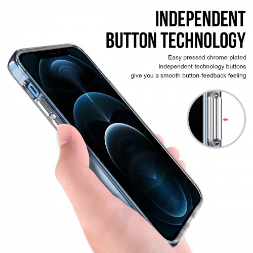 Custodia In Silicone Trasparente Compatibile iPhone 12 Pro Max