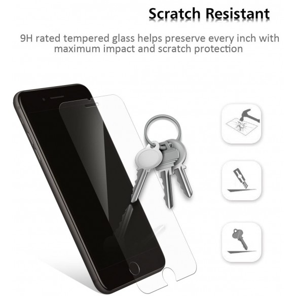 Vetro Temperato iPhone 6/6S/7/8/SE2 Confezione 3 Pezzi