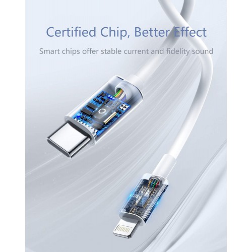 Cavo USB-C/Lightning Bianco 1MT