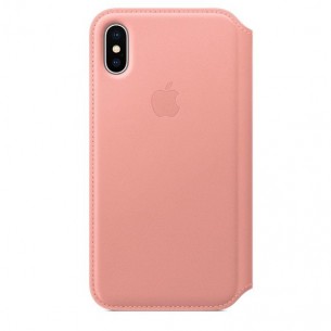 Apple Custodia Folio In Pelle Rosa Per iPhone X/XS