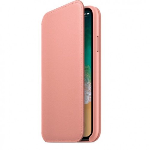Apple Custodia Folio In Pelle Rosa Per iPhone X/XS