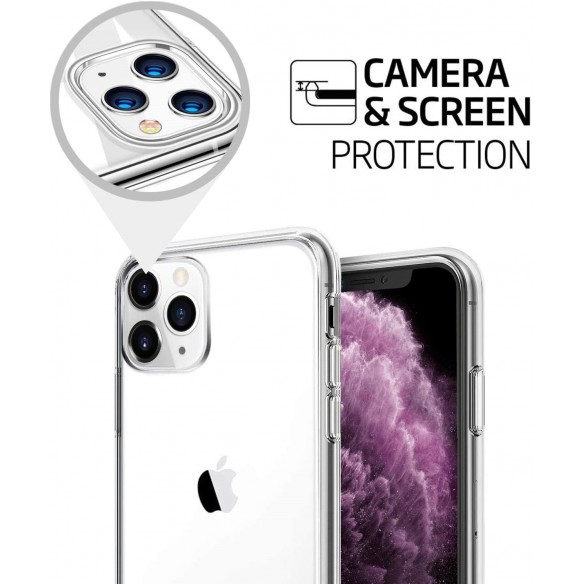 Custodia In Silicone Trasparente Compatibile iPhone 11 Pro