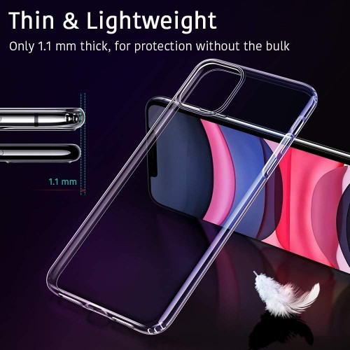 Custodia In Silicone Trasparente Compatibile iPhone 11 Pro