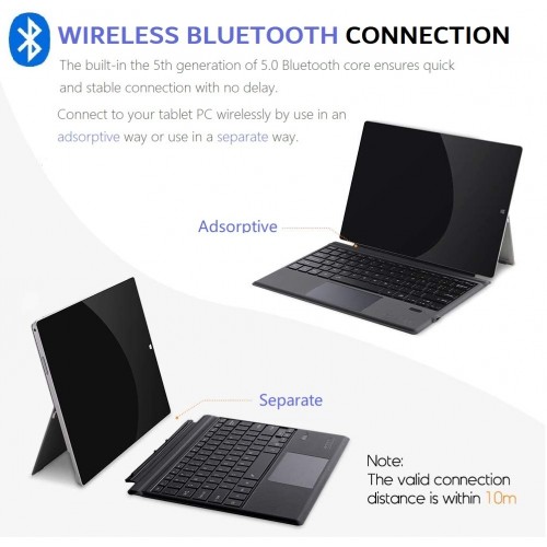 Tastiera Bt Compatibile Surface Pro