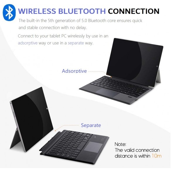 Tastiera Bt Compatibile Surface Pro