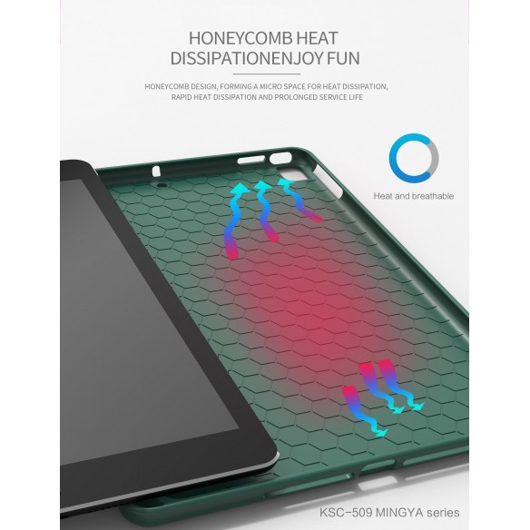 Cover compatibile per iPad 7/8/9 10.2" Dark Green