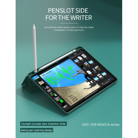 Cover compatibile per iPad 7/8/9 10.2" Dark Green